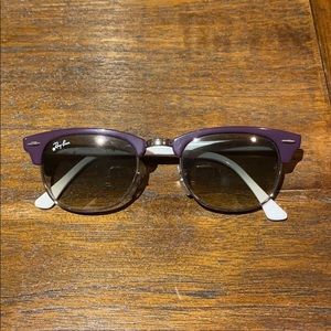 Ray Ban Purple and White Sunnies